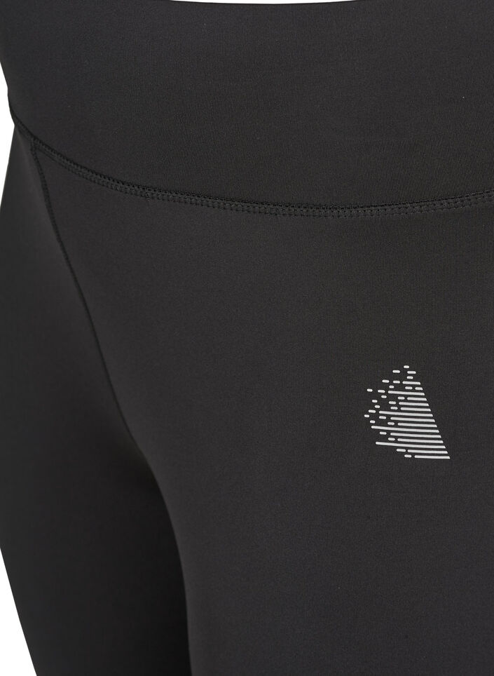 Close-fit workout capris, Black, Packshot image number 3