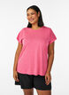 Loose workout t-shirt with short sleeves, Pink, Model image number 0