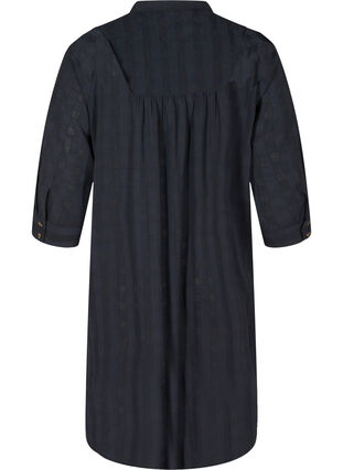 3/4-sleeved dress with buttons, Black Beauty, Packshot image number 1