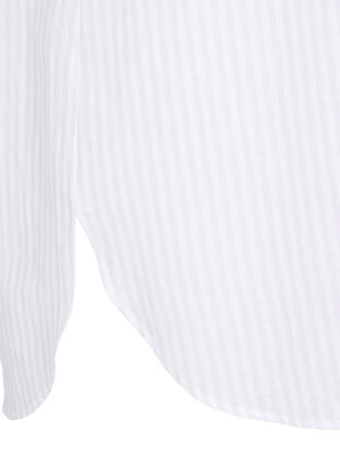 Striped tunic with v neck and buttons, Lavender Stripe, Packshot image number 3