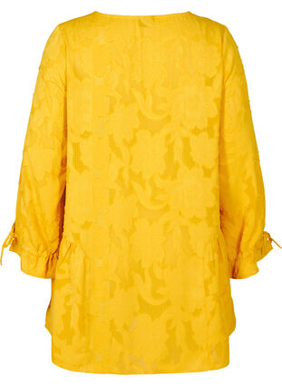 Loose V-neck tunic, Golden Yellow, Packshot image number 1