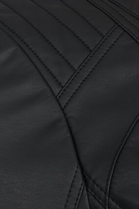 Imitation leather jacket, Black, Packshot image number 3