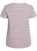 Cotton T-shirt with stripes, Rose, Packshot image number 1