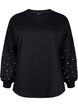 Sweatshirt with beads, Black, Packshot image number 0