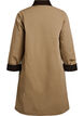 Mid-length jacket with corduroy collar, Beige, Packshot image number 1