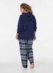 Hooded sweat cardigan with pockets, Blue, Model image number 2