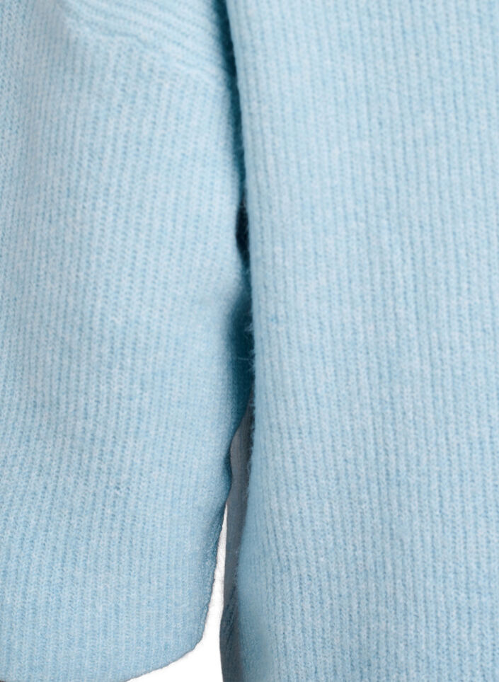 Loose knit with 3/4-sleeves, Light Blue, Packshot image number 3