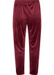 Loose velour trousers, Red, Packshot image number 1