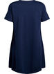 Jersey dress with short sleeves and pockets, Blue, Packshot image number 1