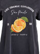 Organic cotton t-shirt with print, Dark Grey, Packshot image number 2