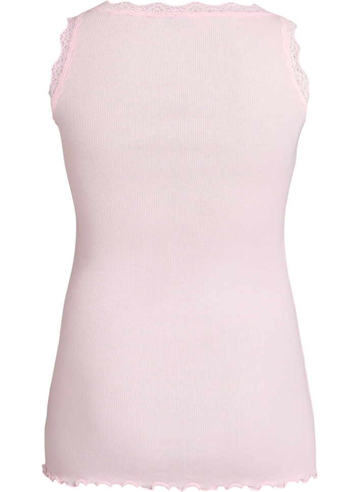Top with lace trim, Rose, Packshot image number 1