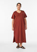 Midi T-shirt dress with a V-neck, 0426, Model image number 0