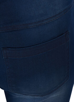 Slim fit Emily short with a regular waist, Blue denim, Packshot image number 3