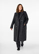 Checked wool coat with a brushed texture, Black Comb, Model image number 0
