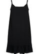 Cotton dress with thin straps and an A-line cut, Black, Packshot image number 1