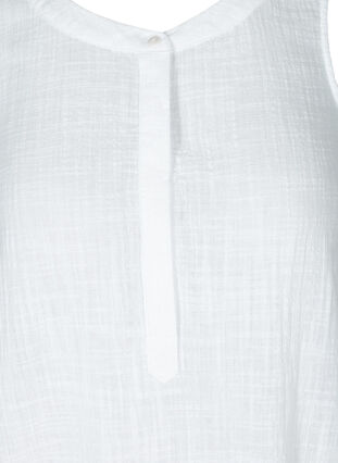 Sleeveless cotton dress, White, Packshot image number 2