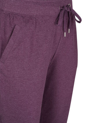 Loose sweatpants with pockets, Blackberry Wine, Packshot image number 2