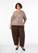 Cardigan with knot fastenings, Beige, Model image number 1