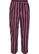 Loose pyjama bottoms with stripes, Dark Bordeaux, Packshot image number 1