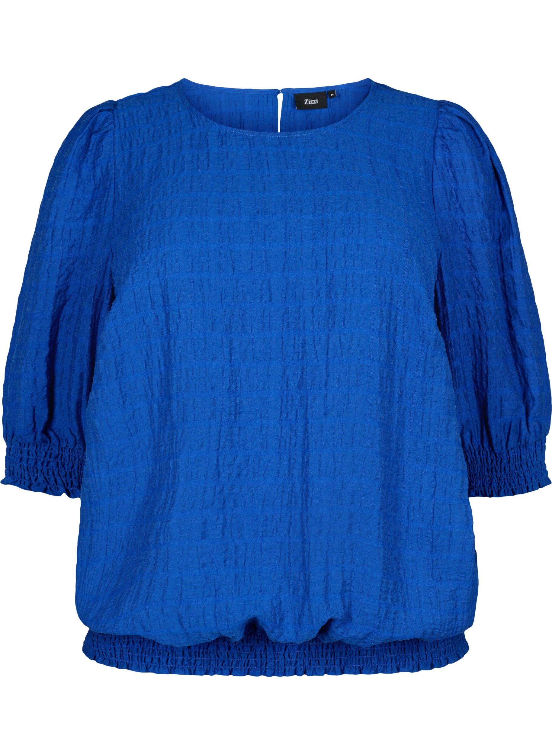 Zizzifashion Smock blouse with lyocell (TENCEL&trade;), Strong Blue, Packshot image number 0