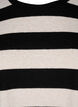 Long-sleeved blouse with stripes, Bl. Beige Mel.Stripe, Packshot image number 2