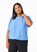 Dotted blouse with short sleeves, River S. White Dot, Model image number 0