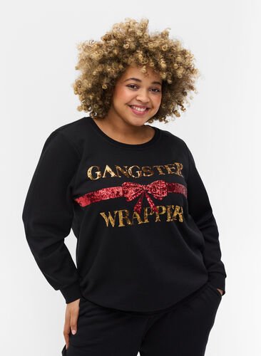 Christmas sweater, Black Wrapper , Model image number 0