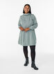 FLASH - Short sweatshirt dress with high collar and pockets, Green, Model image number 1