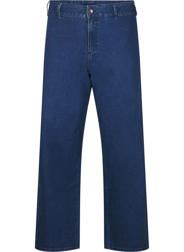Wide-leg jeans, Blue, Packshot image number 0
