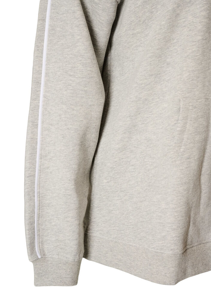 Hoodie with embroidered motif, Grey, Packshot image number 4