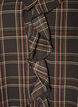 Blouse with check and ruffle details, Green, Packshot image number 2