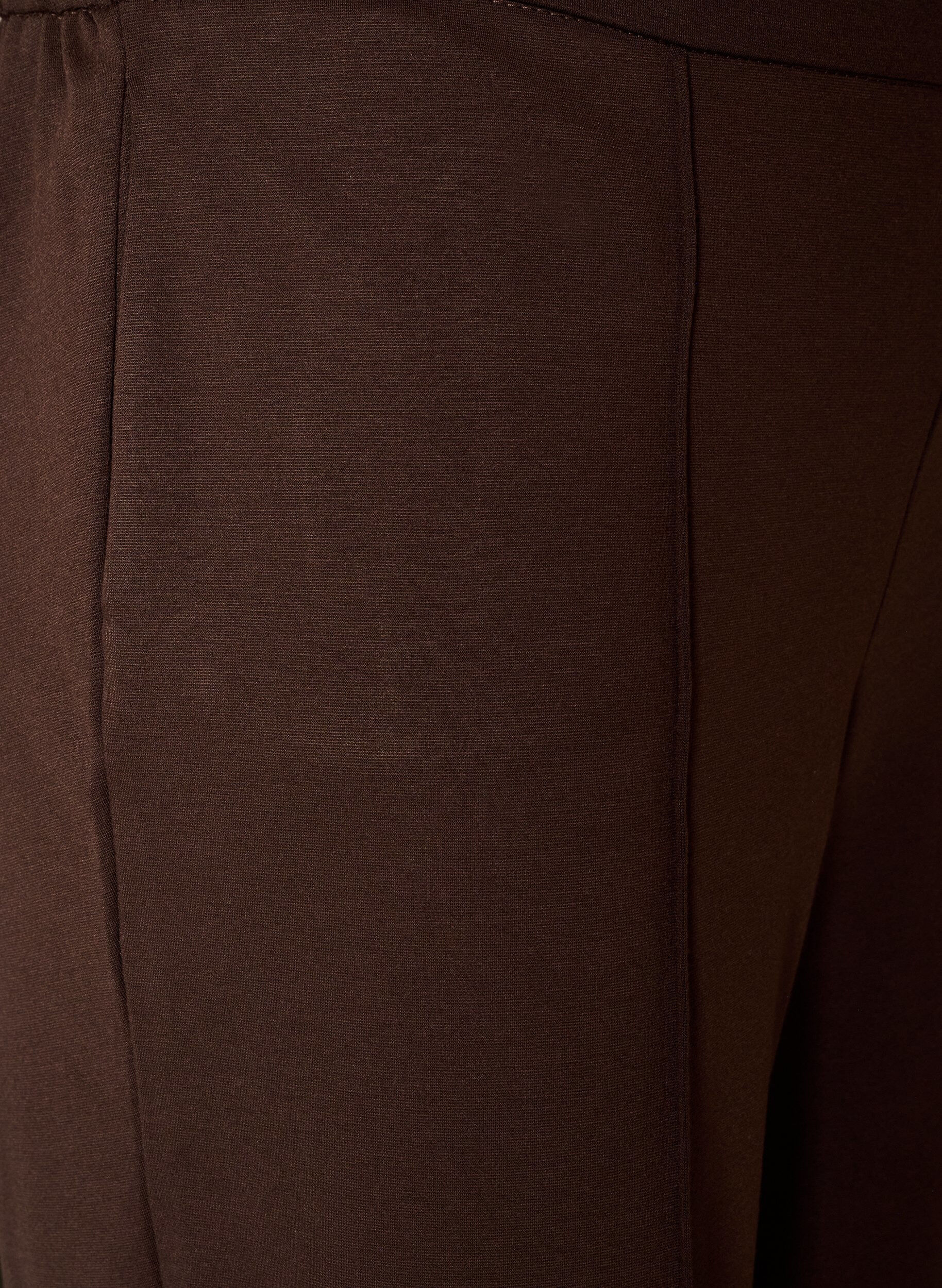 ZizzifashionLoose jersey trousers with a high waist, Brown, Packshot image number 2