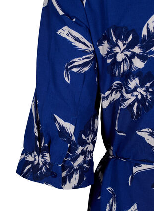 FLASH - Shirt dress with print, Navy Blazer Flower, Packshot image number 3