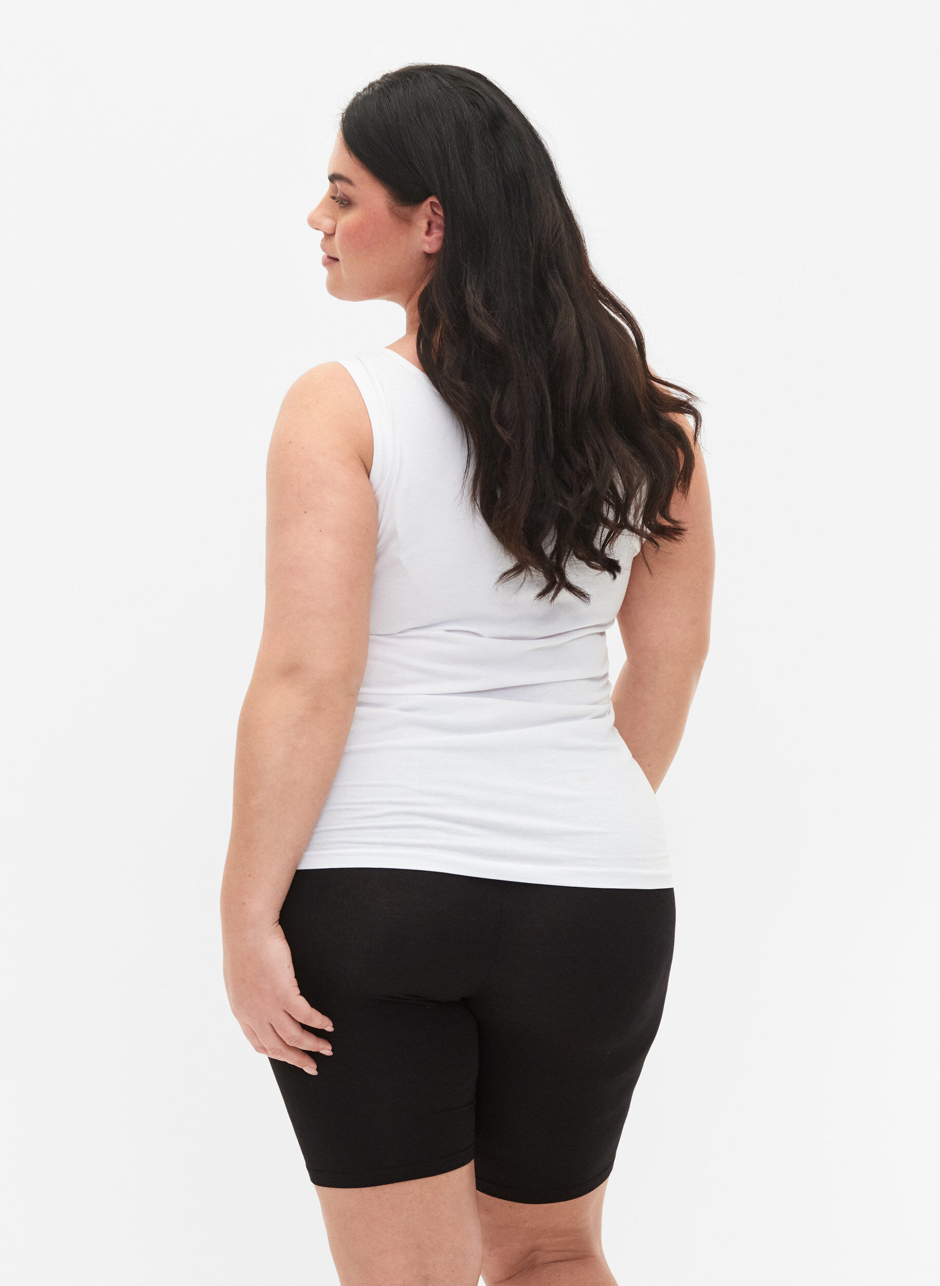 Zizzifashion2-pack viscose cycling shorts, Black, Model image number 2