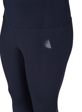 Cropped sports leggings with mesh, Night Sky, Packshot image number 2
