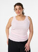 Top with lace trim, Rose, Model image number 0