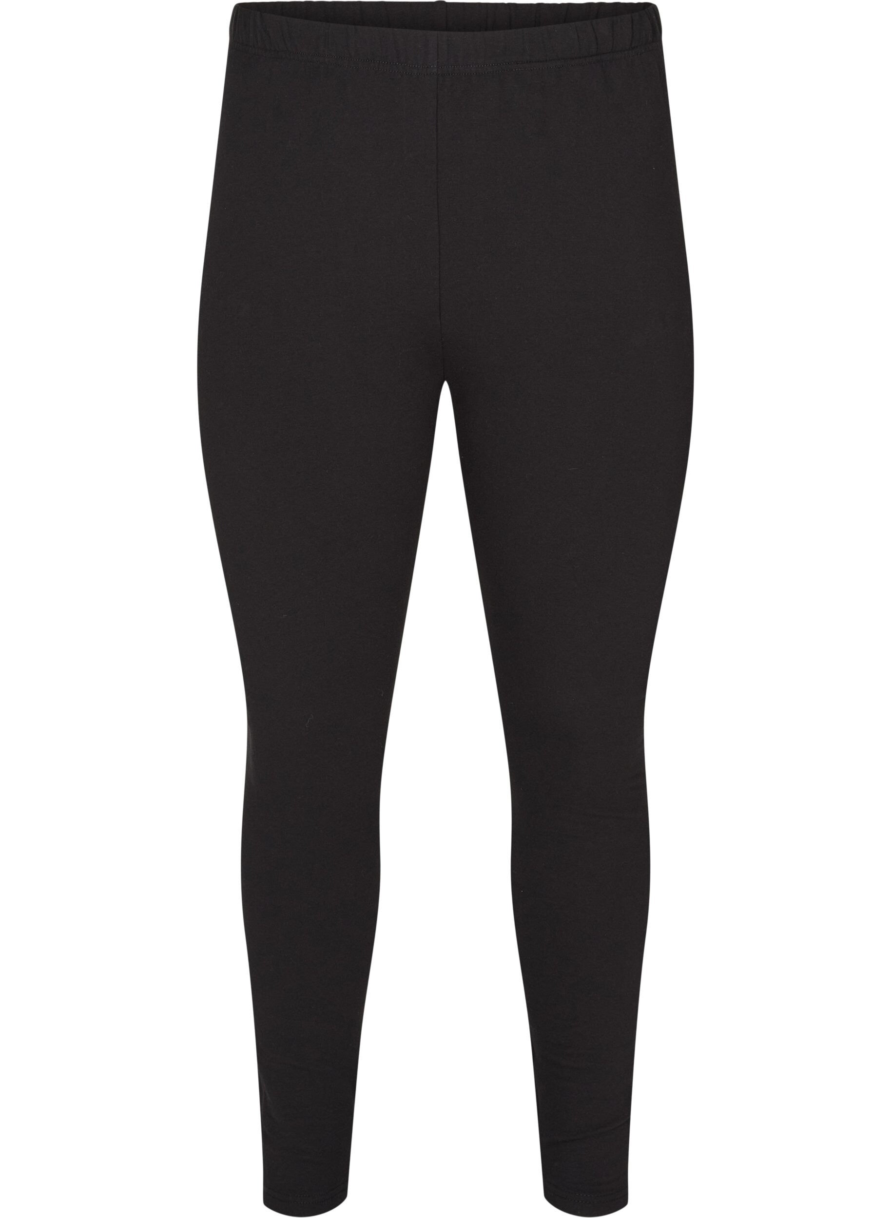 ZizzifashionLeggings in cotton with lining, Black, Packshot image number 0