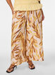 Wide-leg trousers with leaf print and a high elasticated waist, 9990, Model image number 2