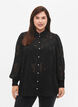 Jacquard shirt with pearl buttons, Black, Model image number 0