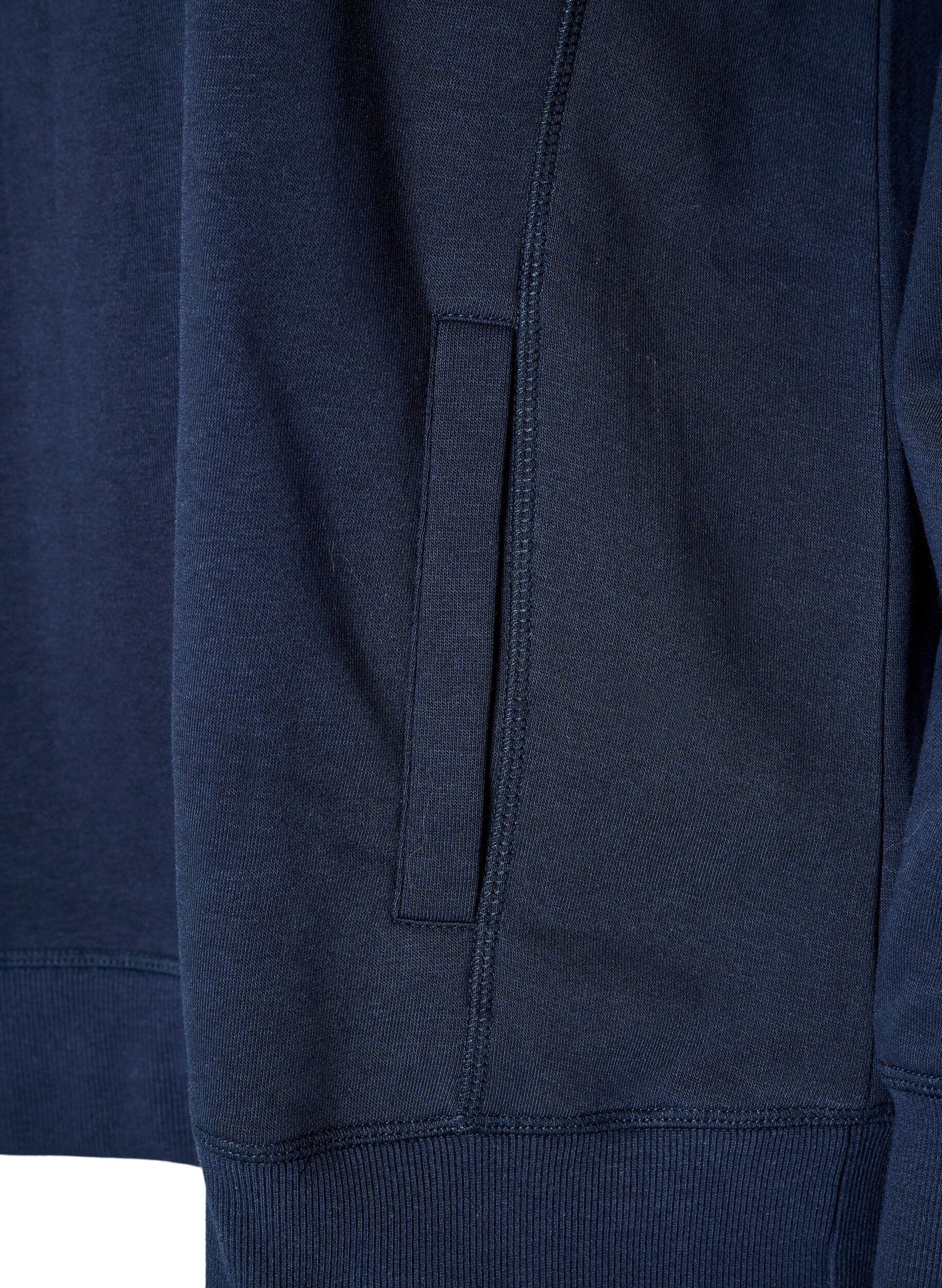 ZizzifashionSweatshirt with high collar and pockets, Blue, Packshot image number 3
