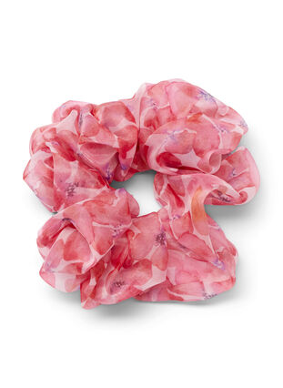 Scrunchie with floral print, Rose Flower, Packshot image number 0