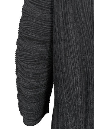 Long-sleeved knitted dress, Dark Grey Melange, Packshot image number 3