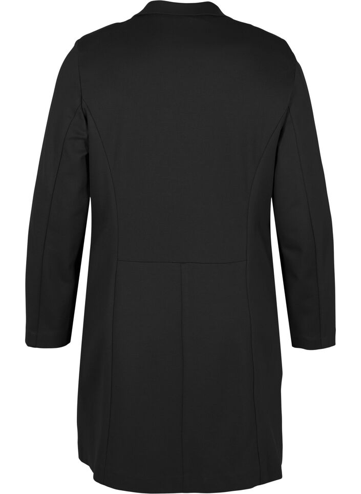 Long blazer, Black, Packshot image number 1