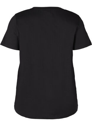 Sports t-shirt with print, Black, Packshot image number 1