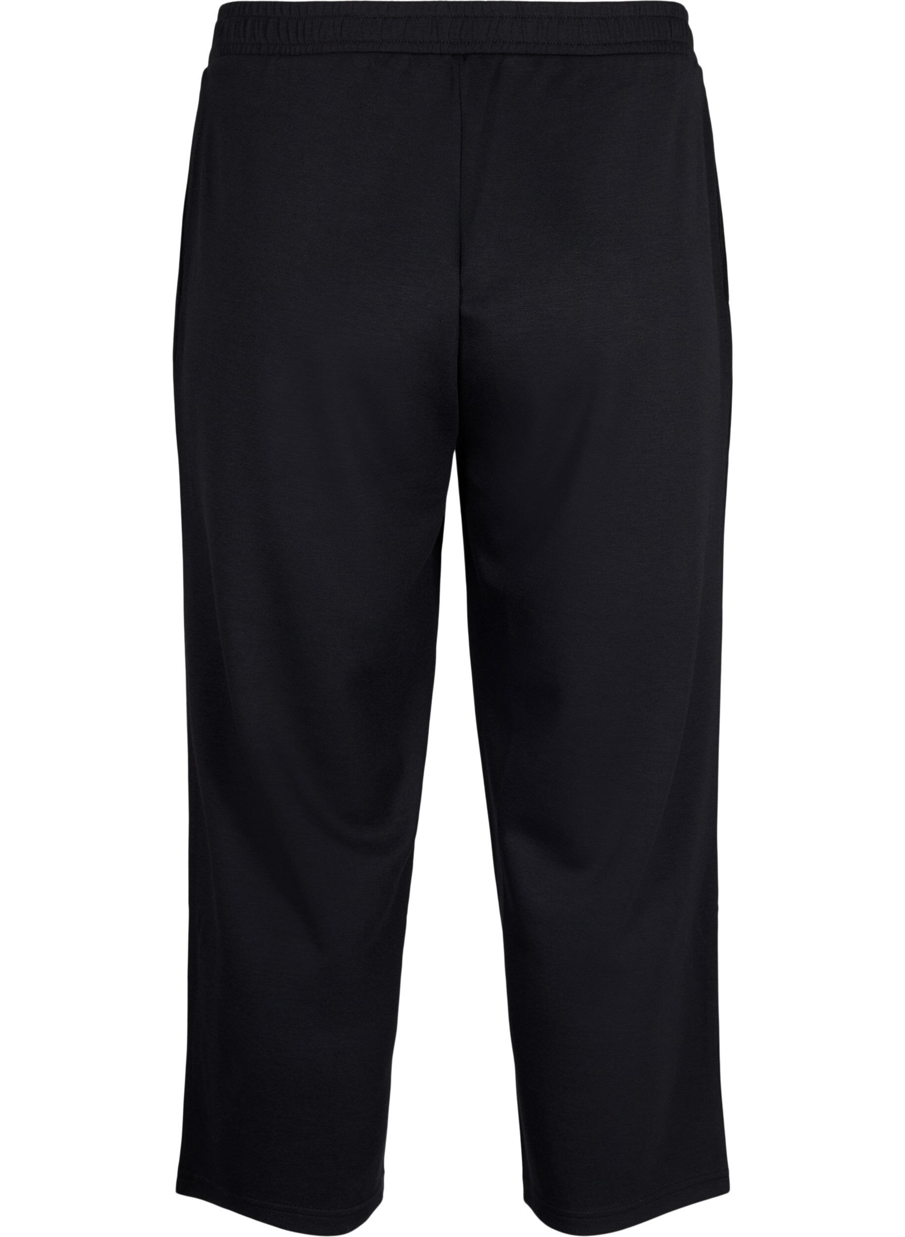 Zizzifashion 7/8 modal mix pants with pockets, Black, Packshot image number 1