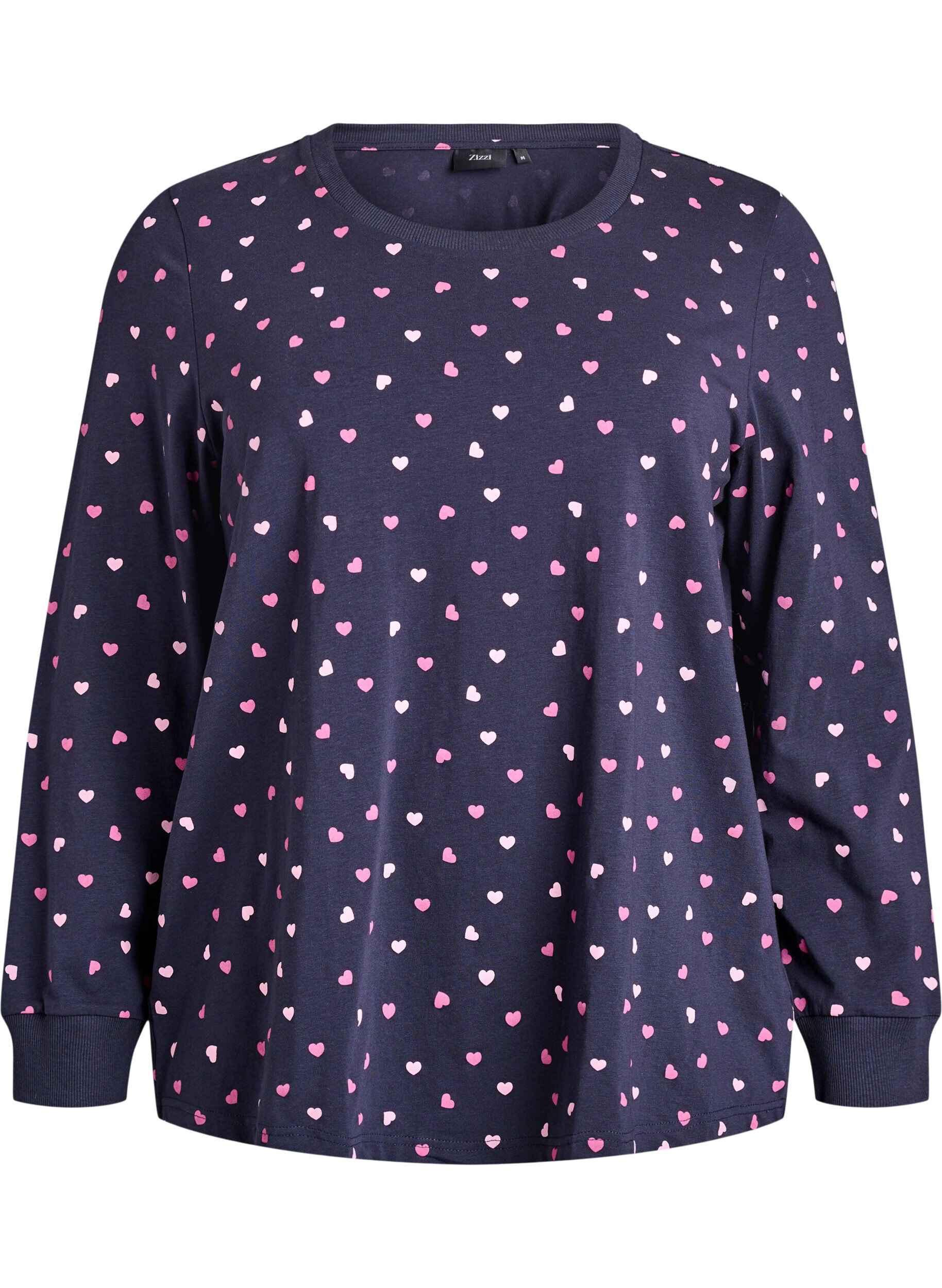ZizzifashionPrinted night top, Blue, Packshot image number 0