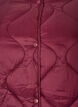 Quilted jacket with press studs and round neck, Dark Bordeaux, Packshot image number 2