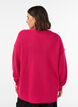 Long rib-knit blouse with a V-neck, Pink, Model image number 2
