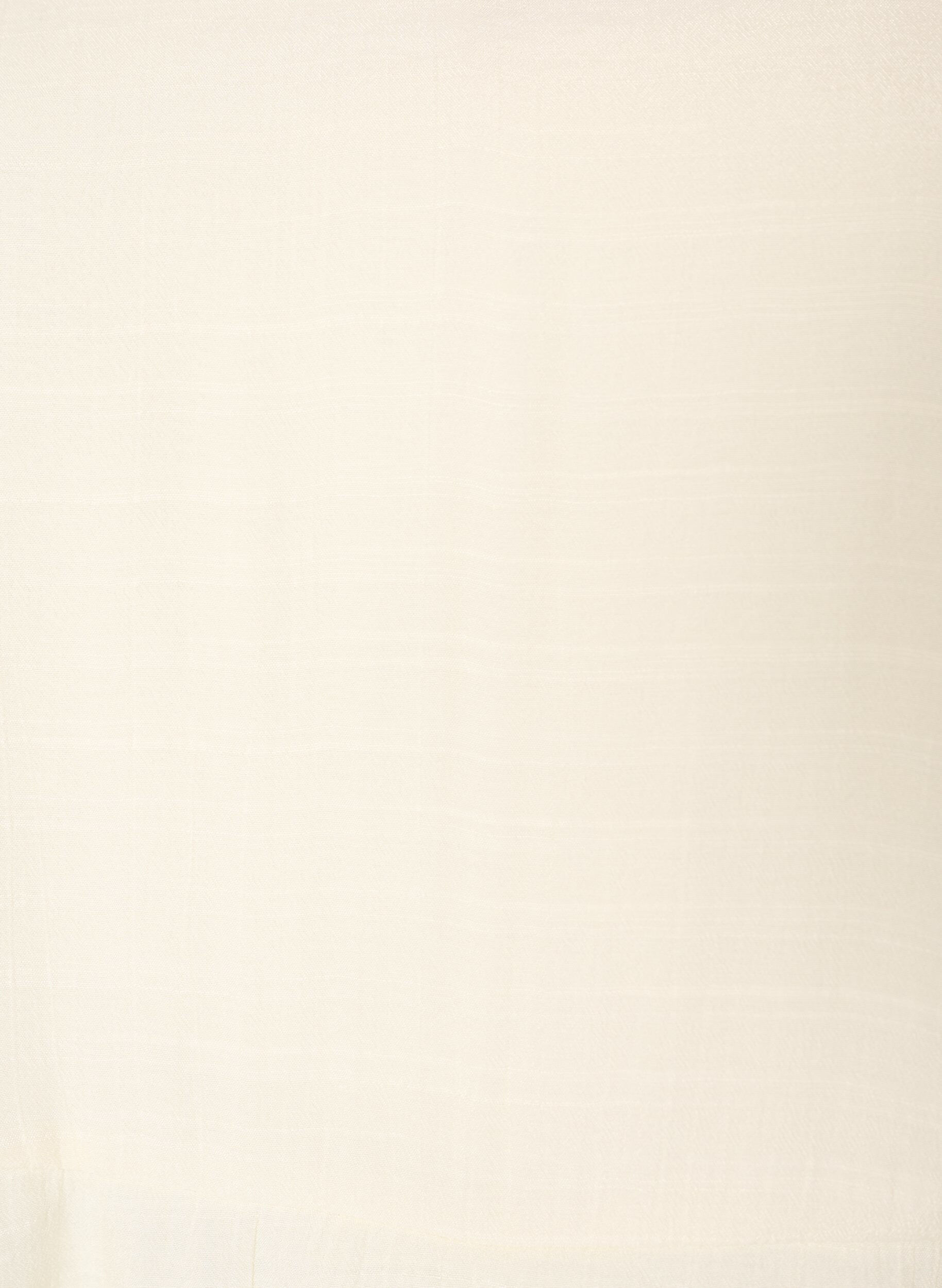 ZizzifashionBlouse with 3/4-sleeves and ruffle details, Vanilla, Packshot image number 2