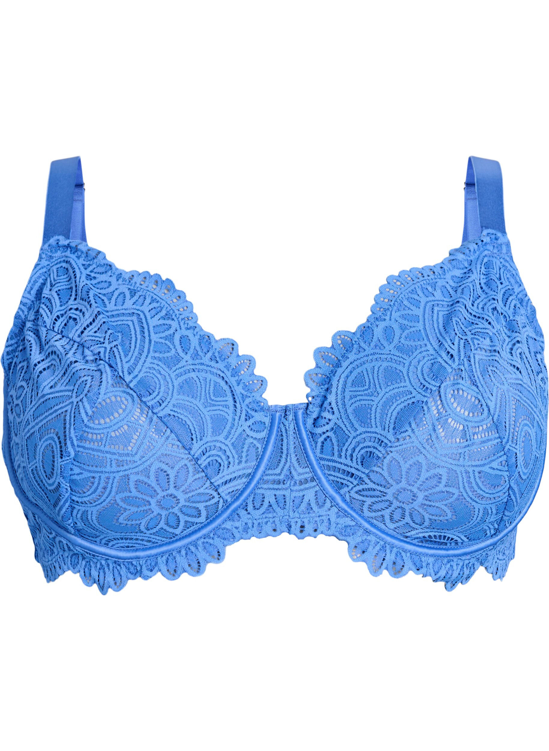 Full coverage underwired lace bra